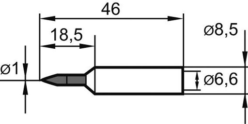 [7691500031] PUNTA SOLDADURA REPUESTO PUNTA LÁPIZ 1,0MM ERSA