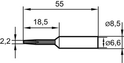 [7691500051] PUNTA DE SOLDEO CINCEL   2,2 MM PROLONGADON.0832KDLF ERSA