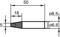 [7691500071] PUNTA DE SOLDEO CINCEL   5,0 MM SB N.0832VDLFERSA