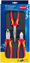 [53210040] JUEGO DE ALICATES VDE 3 PIEZAS KNIPEX