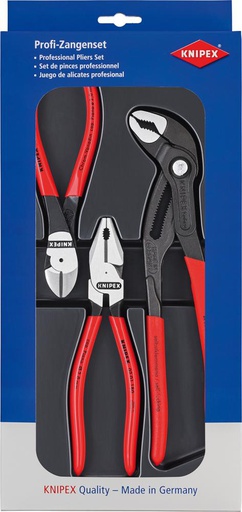 [7653210070] JUEGO DE ALICATES KRAFT 3 PZAS KNIPEX