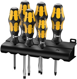 [63500110] JUEGO DESTORNILLADORES   6PZA. + PZ  WERA
