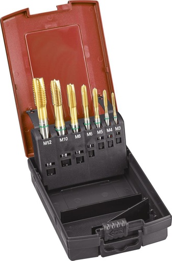 [7616280001] MACHOS ROSCAR A MAQUINA, JUEGO DIN371/376 TINTIPO UNI 6H AGJO PASANTEM3-M12  FORMAT GT