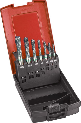 [7616320001] MACHOS ROSCAR A MAQUINA, JUEGO SUPRA HSSE-PMTIPO UNI 6HX AGJO CIEGOM3-M12  FORMAT GT