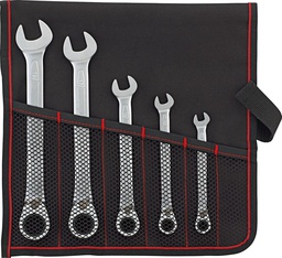 [57490505] JUEGO DE LLAVES CARRACA  REVERSIBLE 8-19MM5 PZAS, BOLSA ENROLLABLE FORMAT