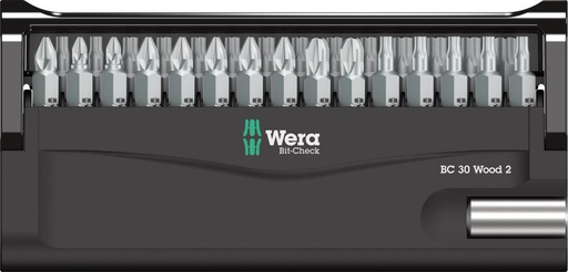 [7664820335] SURTIDO DE PUNTAS        30 PIEZAS WOOD  WERA