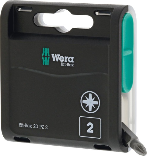 [7664792502] CAJA DE 20 PUNTAS 1/4" POZIDRIVE 25MM WERA