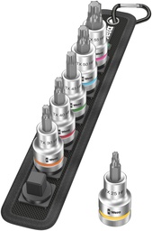 [612B0600] JGO. PUNTAS DEST.        CON FUNCION DE SUJECION1/2" TX-HF25-55X 60MM6 PIEZAS  WERA