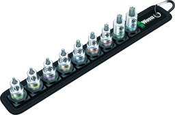 [60905900] JGO PUNTA DESTORNILLADOR CON FUNCIÓN RETENCIÓN3/8" TX-HF10-50X35/38,5MM9 PIEZAS  WERA