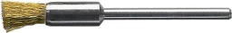 [79621005] MICROCEPILLO DE PINCEL DE LATÓN ONDULADO CON VÁSTAGO 3MM LESSMANN