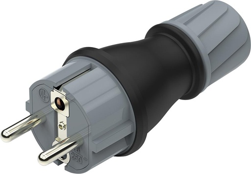 [7690278060] CLAVIJA MACHO SCHUKO GOMA IP54 FORTIS