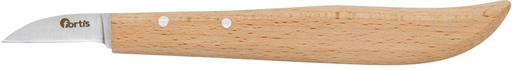 [7673251035] CUCHILLO DESBARBAR/      DESBARBADORCON MANGO MADERA 140MM FORTIS