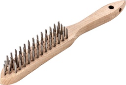 [79360004] CEPILLO MANO ALAMBRE V4A LISO 4 FILAS 0,3MM LESSMANN