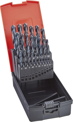 JGO BROCA ESPIRAL DIN338 HSS RECTIFICADO SUPERF. AL VAPOR TIPO N FORMA C FORMAT