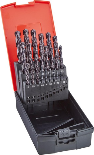 JUEGO BROCAS ESPIRAL DIN338 HSSCo5 TIALN TIPO N FORMAT GT