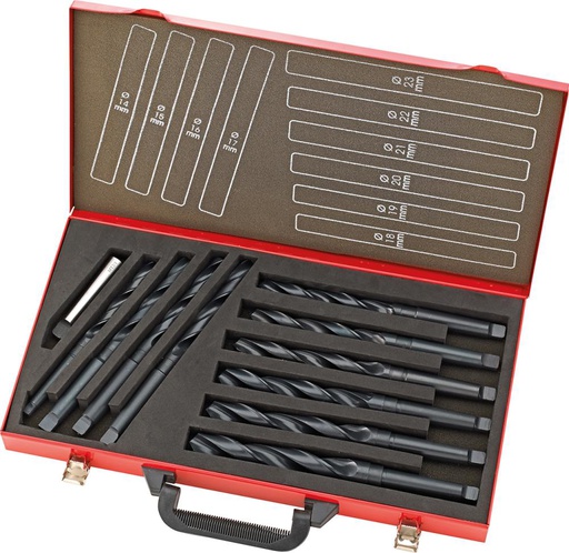 JUEGO BROCAS ESPIRAL DIN345 HSS LAMINADA TIPO N VASTAGO CM FORTIS