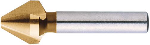 AVELLANADOR CÓNICO DIN 334-C HSS TIN 60º VÁSTAGO CILINDRICO FORMAT