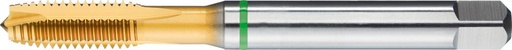 MACHO ROSCAR A MAQUINA DIN376 HSSE TIN TIPO UNI6H AGUJERO PASANTE FORMAT GT