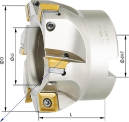 CABEZAL PORTACUCHILLAS ANGULAR 90º REFRIGERACION INTERNA PARA SDMT12