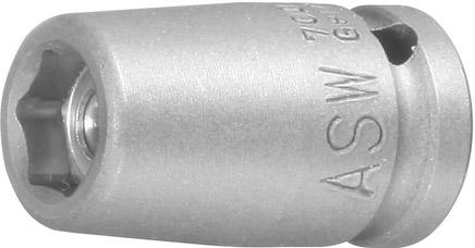 LLAVE DE VASO IMPACTO 1/4" MAGNETICO ASW