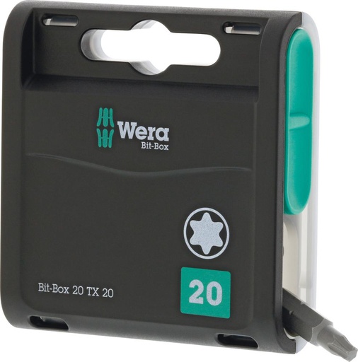 CAJA DE 20 PUNTAS 1/4" TORX 25MM WERA