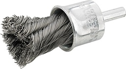 CEPILLO DE BROCHA DE ACERO TRENZADO CON VÁSTAGO 6MM FORMAT
