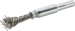CEPILLO DE PINCEL DE ACERO INOXIDABLE TRENZADO CON VÁSTAGO 6MM FORMAT