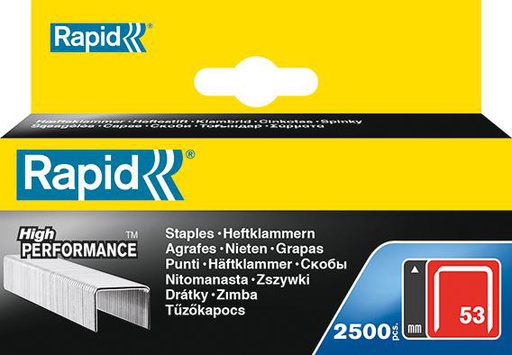 CAJA GRAPAS TIPO 53 ACERO RAPID