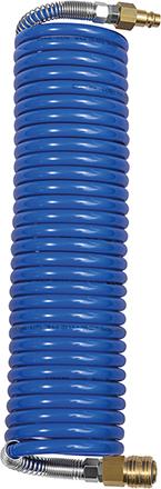 MANGUERA EN ESPIRAL PA AZUL CON ACOPLAMIENTO RÁPIDO RIEGLER