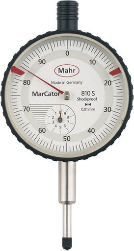 RELOJ COMPARADOR PROTEGIDO CONTRA IMPACTOS 0-10MM 0,01 MAHR