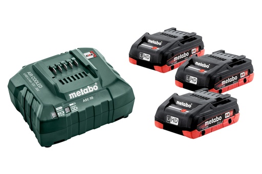 [P-222 685132000] METABO SET BÁSICO LIHD 3X 4.0 AH