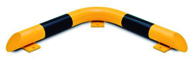 [P-854 758136356] BARRA DE PROTECCIÓN PARK6565NJ - AMARILLO/NEGRO Ø76 650X650X86MM
