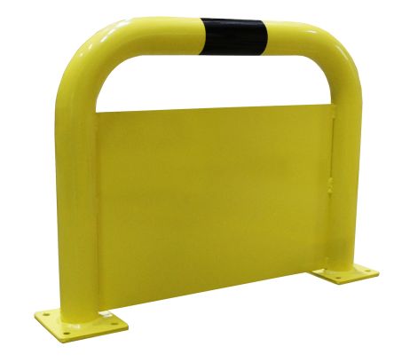 [P-854 758006075] BARRERA PROTECCIÓN BARP6075NJ C/CHAPA ANTIGOLPES - NEGRO/AMARILLO Ø76MM